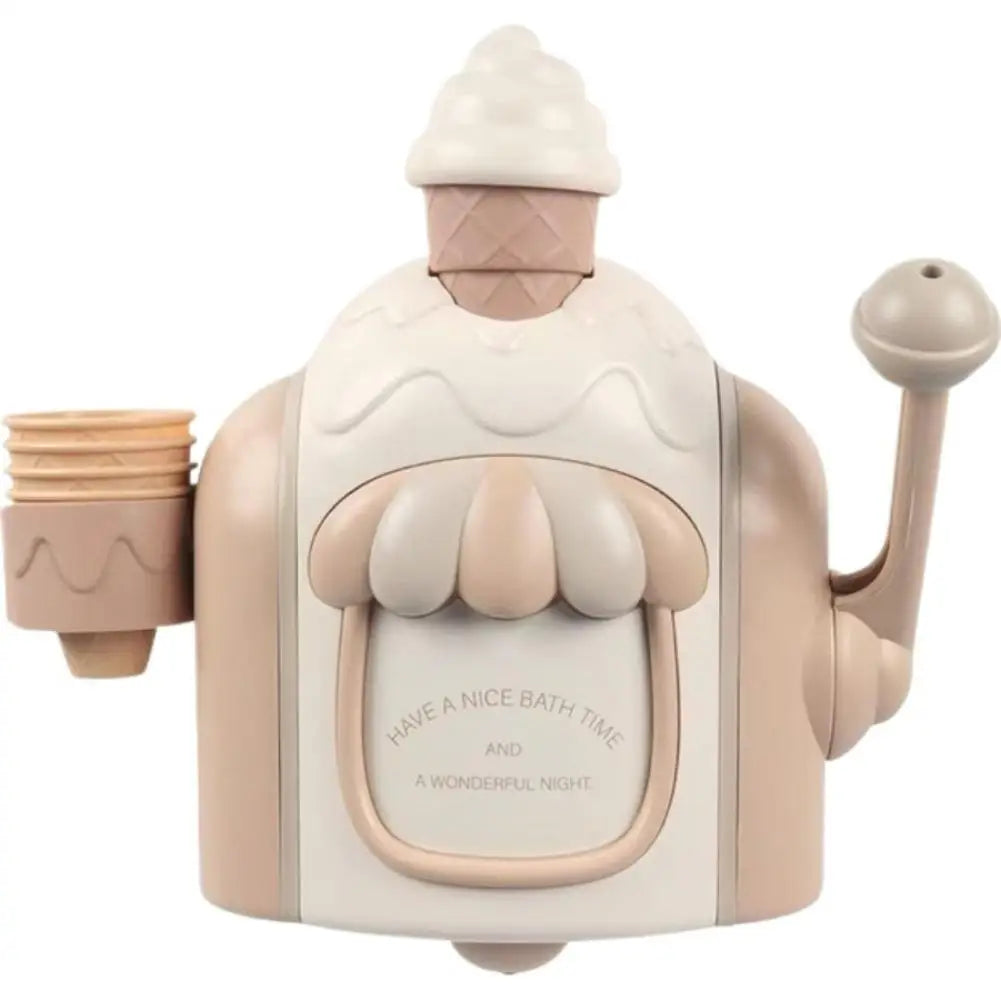 Toddler Ice Cream Maker Foam Machine - Bath Time Car Toy for Kids Lovely Bubble Play Baby Shower Gift