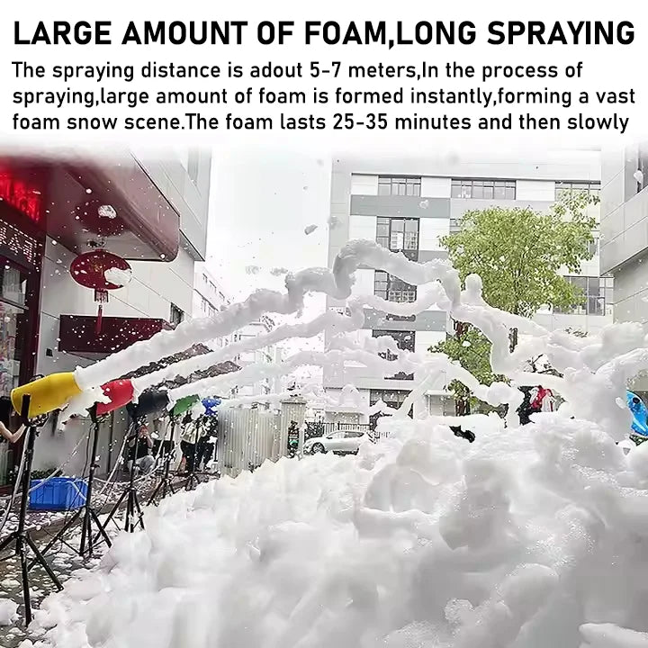 Waterproof 1000W Colorful Commercial Party Foam Machine Pool Bubble Foam Party Cannon Machine